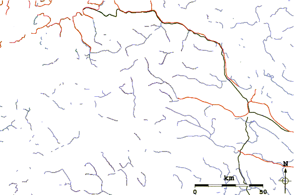 Roads and rivers around Tuolpagorni
