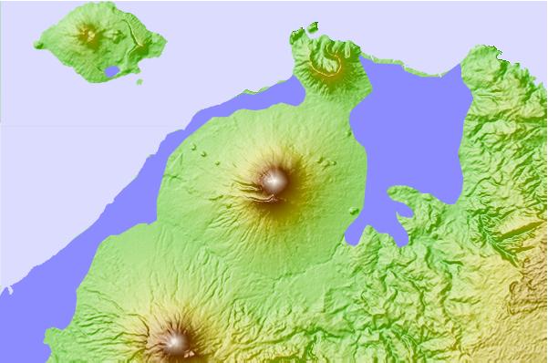 Surf breaks located close to Ulawun