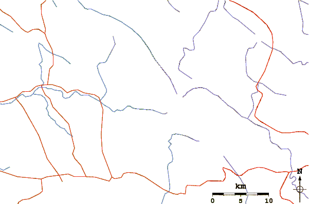 Roads and rivers around Vagamon