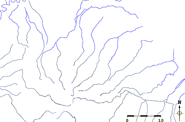 Roads and rivers around Waiowa