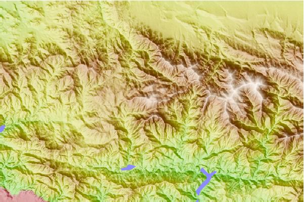 Surf breaks located close to Waterman Mountain