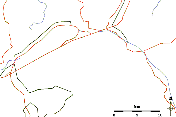 Roads and rivers around Wildgärst
