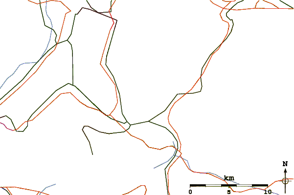 Roads and rivers around Wildspitz
