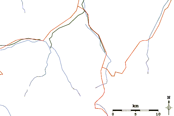 Roads and rivers around Wistätthorn