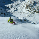 Skiing to Laguna Grande
