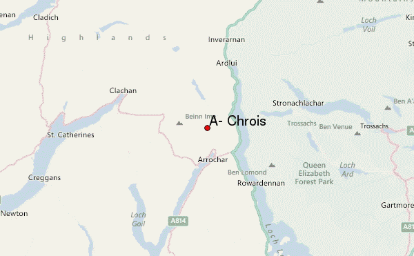 A' Chrois Location Map