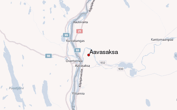 Aavasaksa Location Map