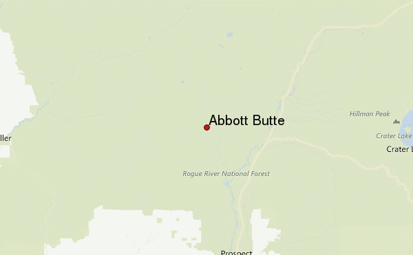 Abbott Butte Location Map