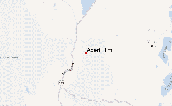 Abert Rim Location Map