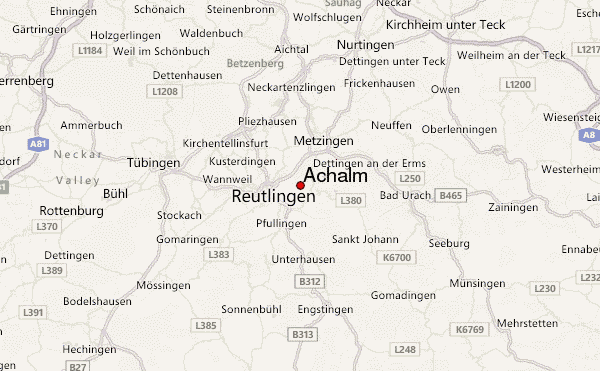 Achalm Location Map