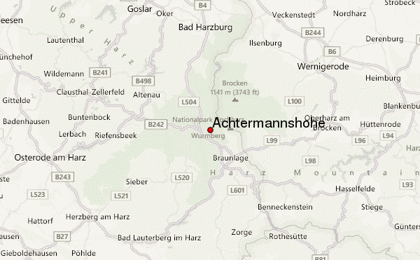 Achtermannshöhe Location Map