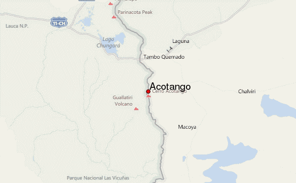 Acotango Location Map