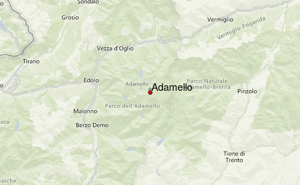 Adamello Location Map