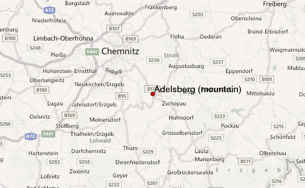 Adelsberg (mountain) Location Map