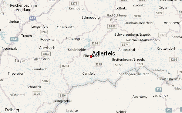 Adlerfels Location Map