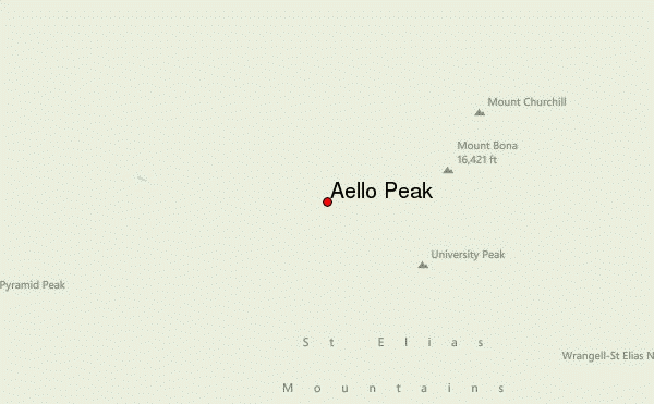 Aello Peak Location Map