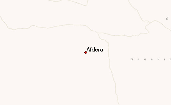 Afdera Location Map