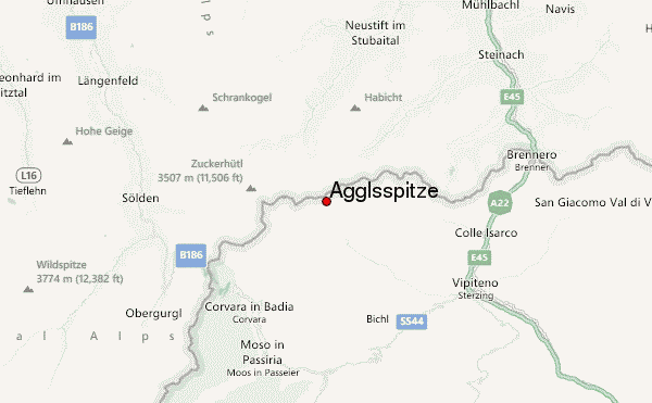 Agglsspitze Location Map