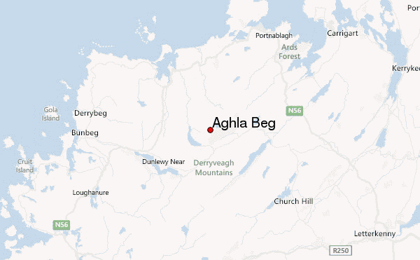 Aghla Beg Location Map