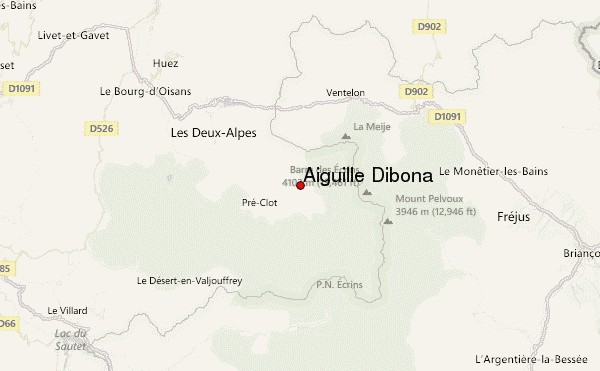 Aiguille Dibona Location Map