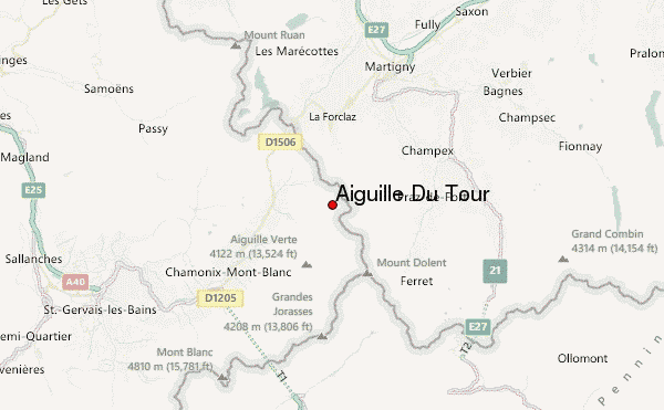 carte aiguille du tour