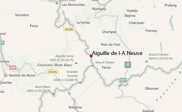 Aiguille de l'A Neuve Mountain Information