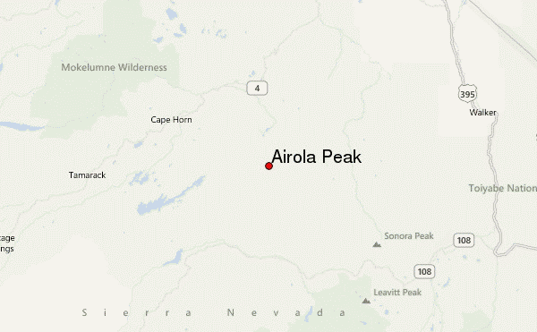 Airola Peak Location Map