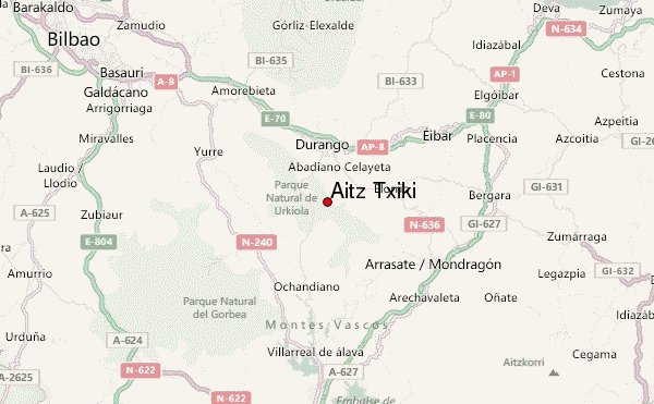 Aitz Txiki Location Map
