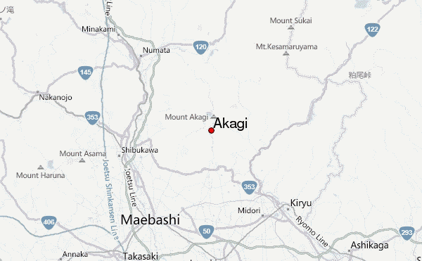 Akagi Location Map
