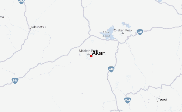 Akan Location Map