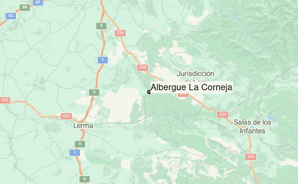 Albergue La Corneja" Location Map