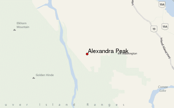 Alexandra Peak Location Map