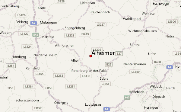 Alheimer Location Map