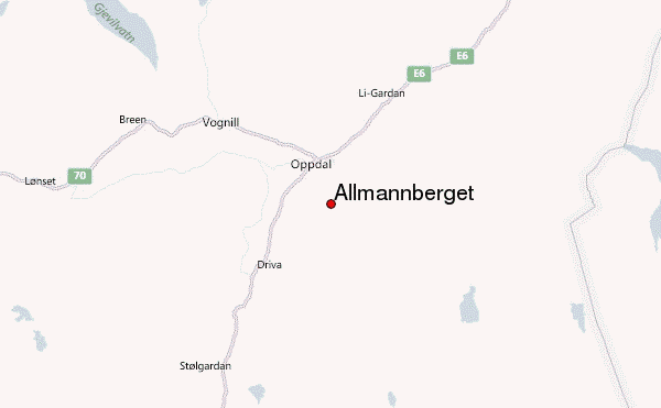 Allmannberget Location Map
