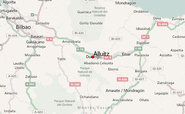 Alluitz Location Map