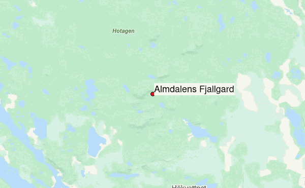 Almdalens Fjällgård Location Map