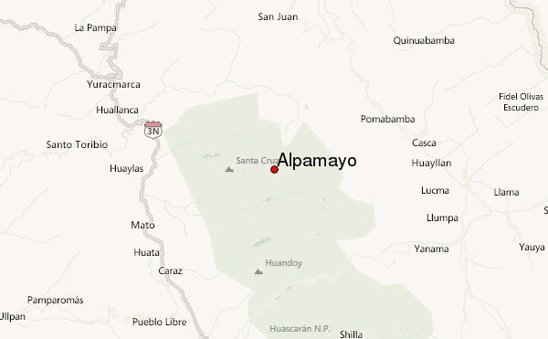 Alpamayo Location Map