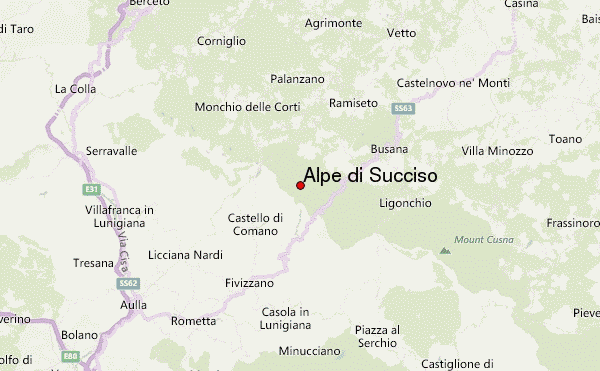 Alpe di Succiso Location Map