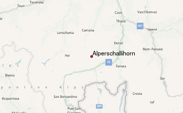 Alperschällihorn Location Map