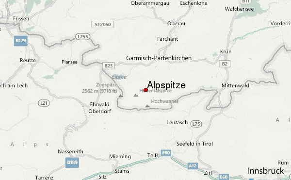 Alpspitze Location Map