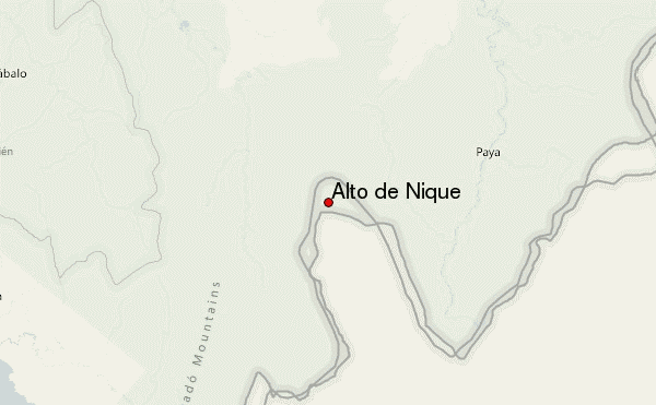 Alto de Nique Location Map
