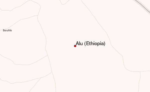 Alu (Ethiopia) Location Map