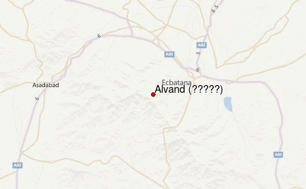 Alvand (الوند) Location Map