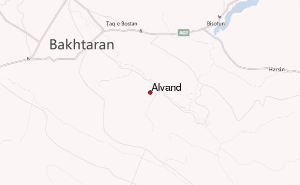 Alvand Location Map