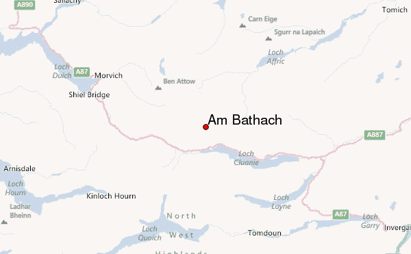 Am Bàthach Location Map