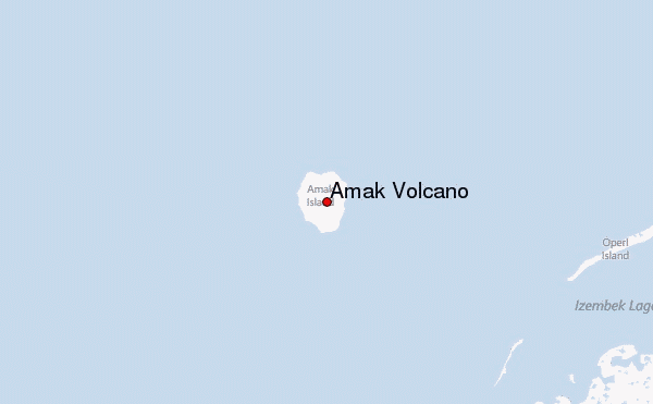 Amak Volcano Location Map