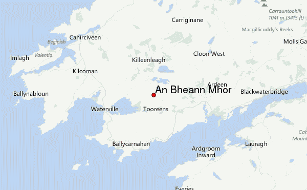 An Bheann Mhor Location Map