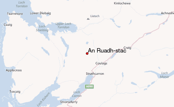 An Ruadh-stac Location Map