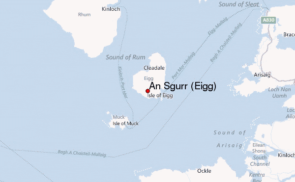 An Sgurr (Eigg) Location Map