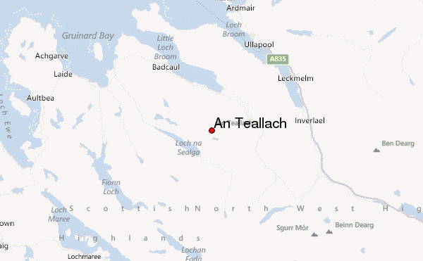An Teallach Location Map